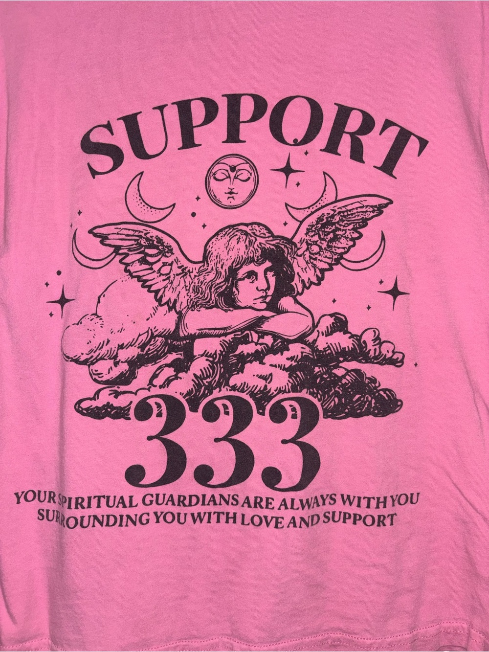 Support 333 Angel Graphic Tee